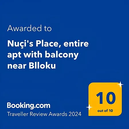 Nuci's Place Lovely With Balcony 15 Min From Blloku شقة تيرانا